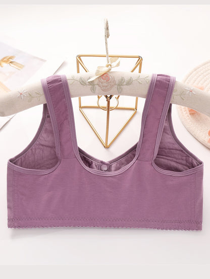 8-Pc Front-Closure Tank Top-Style Printed Comfortable And Breathable Women'S Underwear: Wire-Free, Stretch, Elegant, Sporty, Moisture-Wicking Bras for Moms And Mature Women (0XL-7XL)