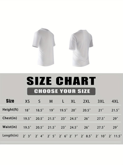 5-Pack Men's Quick-Dry Crew Neck short sleeves T-Shirts, Moisture Wicking, UPF 50+ Sizes S-3XL