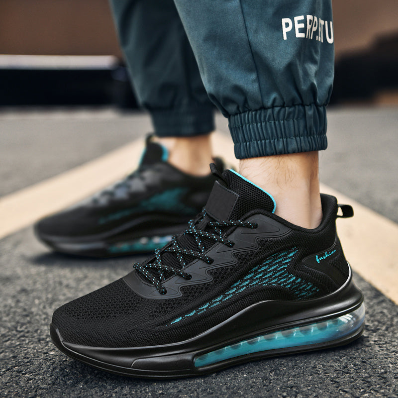 Men's Sneakers, Fashionable Lace Up, Lightweight Anti Slip And Shock-absorbing Air Cushion, Comfortable And Breathable Men's Shoes, Fitness Tennis Shoes, Running Shoes For Men, Work Boots For Men,