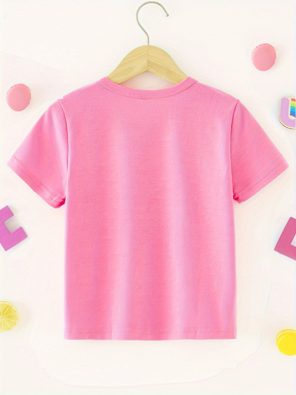 Girls's Graphic Print T-Shirt - Short Sleeve 923365
