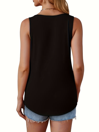 Three-piece Set 2025 Europe And The United States Fashion Elegant Casual Loose Shirt Solid Color No Print Round Neck Pleated Sleeveless Vest