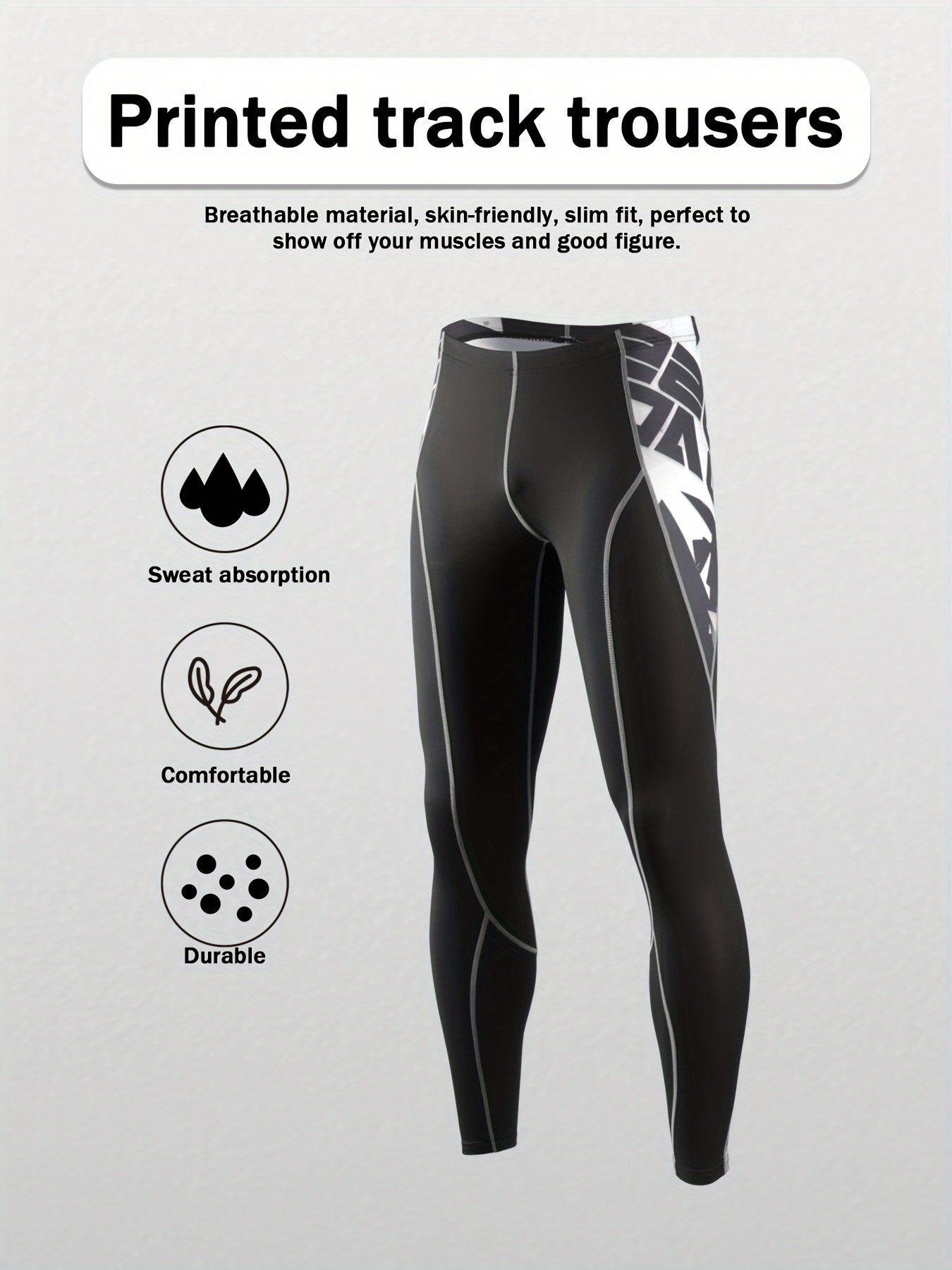 2pcs Men's Sports Compression Long-sleeve And Long Pants Suit, Breathable, Skin-friendly, Soft, Suitable for Outdoor Leisure Sports And Fitness And Other Items, Suitable for All Seasons, Comfortable, Lightweight And Close to The Body Sportswear