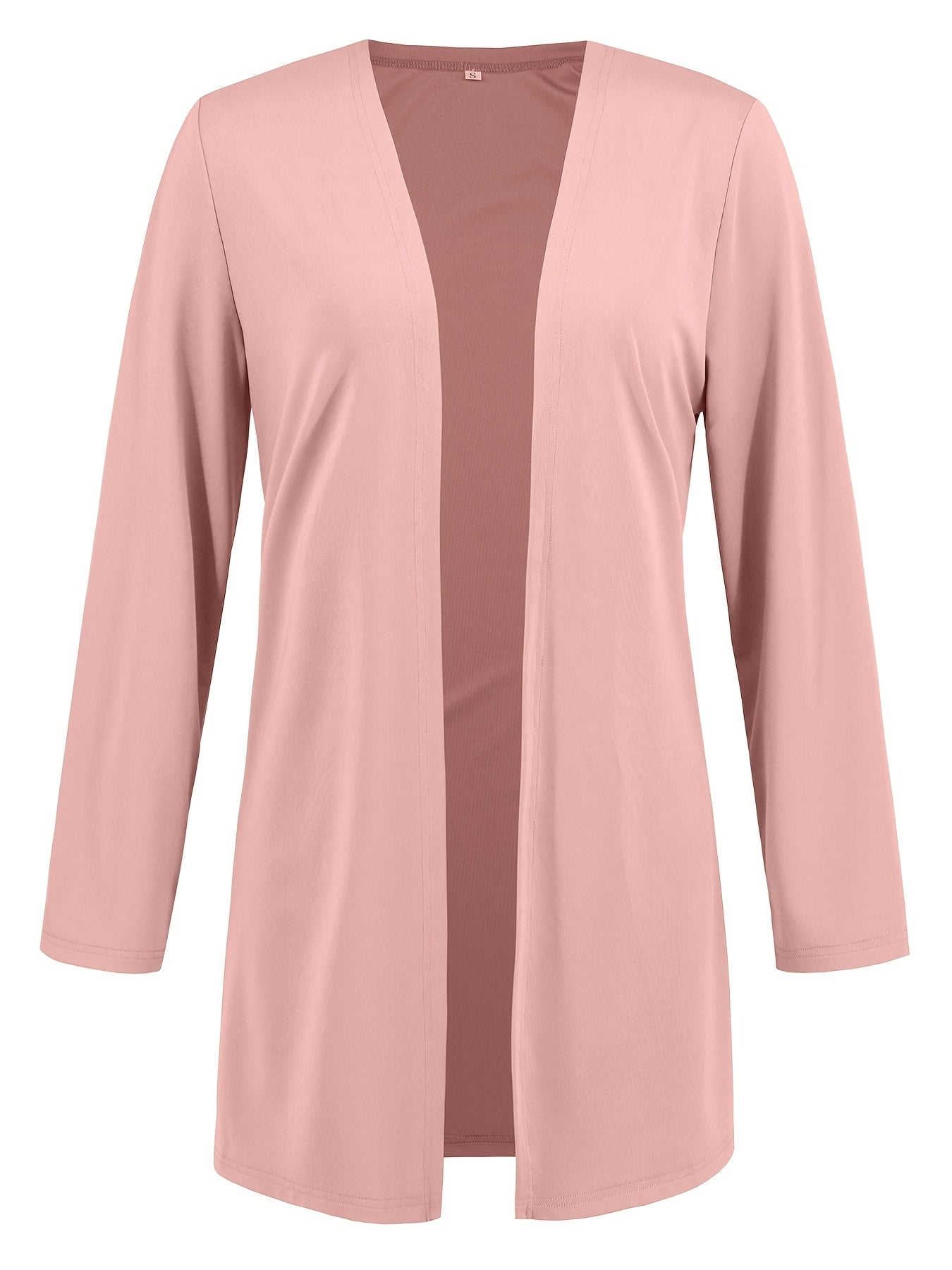 ZAFUL Women's Casual Business Long Sleeve Cardigan, V-Neck Vest Top, Straight Leg Trousers, Fashion Commuter Three-Piece Suit