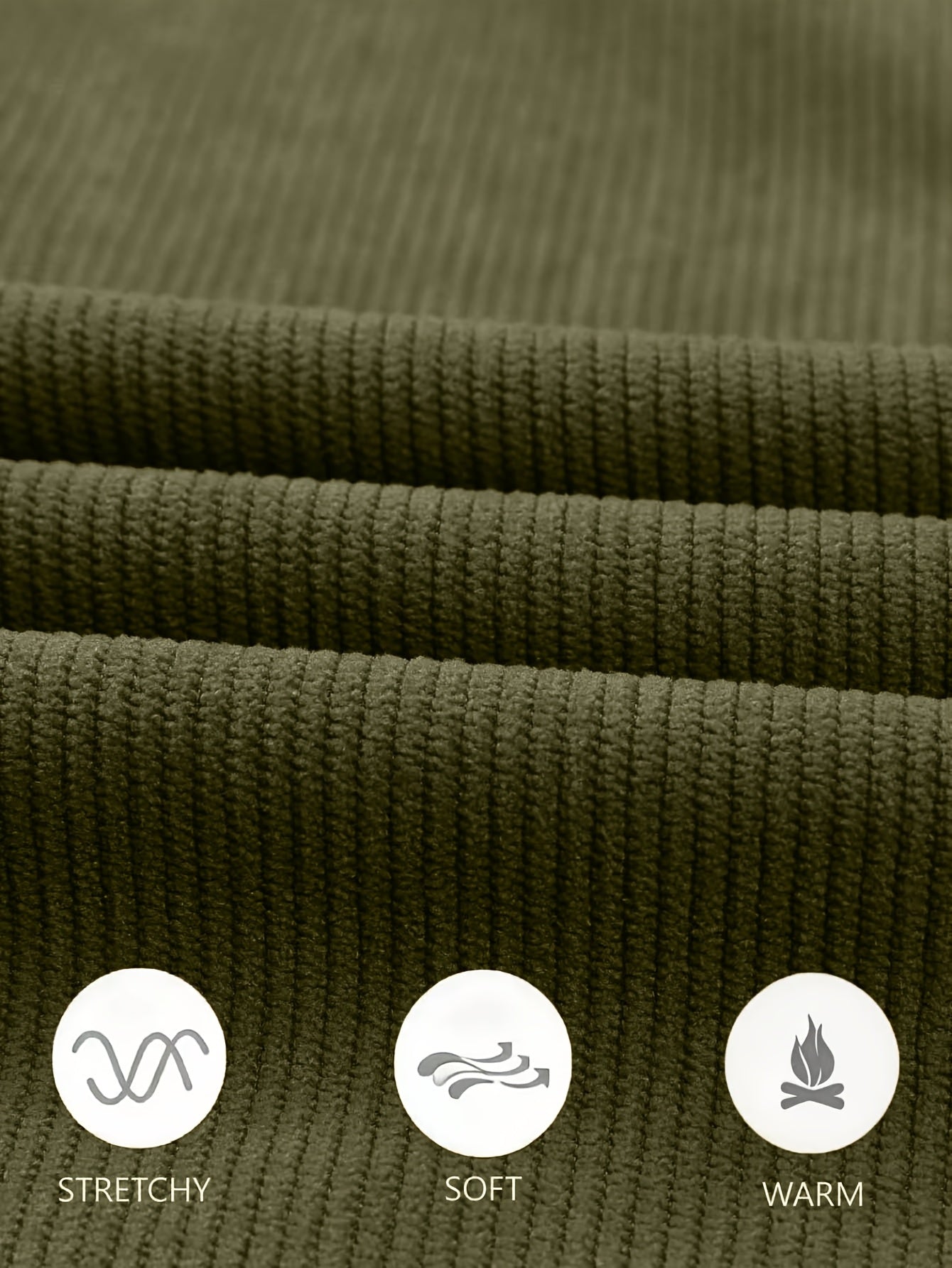 Men'S Solid Corduroy Straight Pants, Retro Pocket And Drawstring Waist, Breathable All-Season Trousers, Casual Daily And Workwear, Machine Washable, Comfortable Straight Fit Pants for Daily Activities