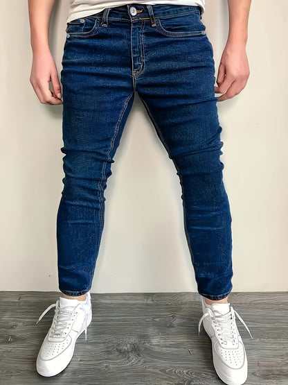 3pcs - Fashionable Men's Slim Jeans - Stretch Jeans for Men - Classic And Versatile for All Seasons