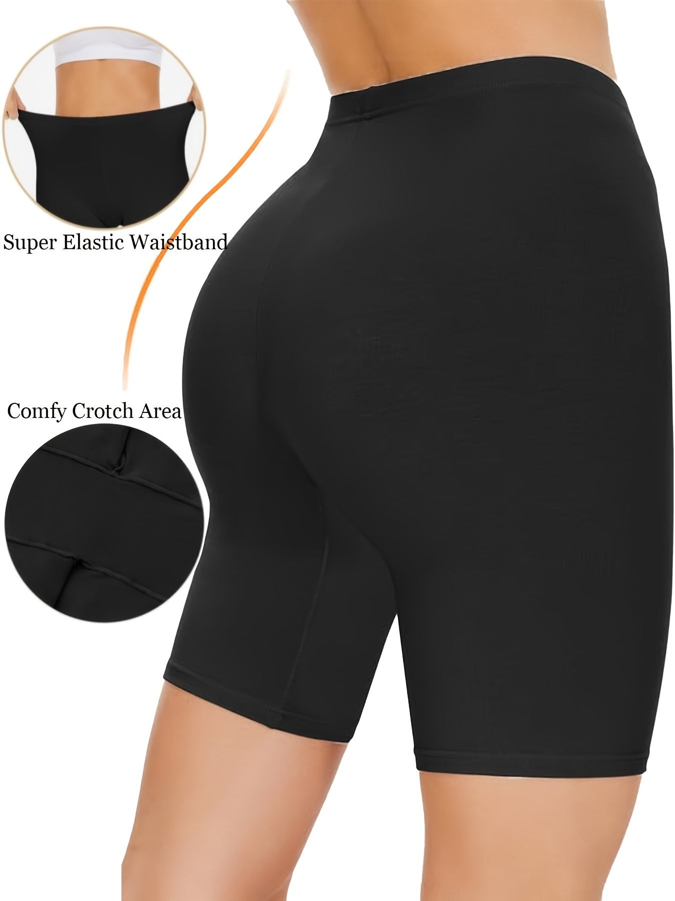 3-Pack Anti-Chafing Shorts Women Slip Shorts Smooth Tummy Control Shapewear Shorts for Under Dresses, Women'S Highwaisted Biker Yoga Running Shorts for Sports