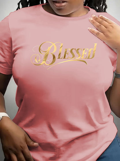 Women's Fun Pattern Round Neck Short Sleeve T-shirt Light Luxury Simple Style Holiday Party Animal Letter Pattern Print Breathable Retro Casual Elegant Style Cartoon Letter Perfect Choice Round Neck Sweater Versatile Tops Everyday Comfort