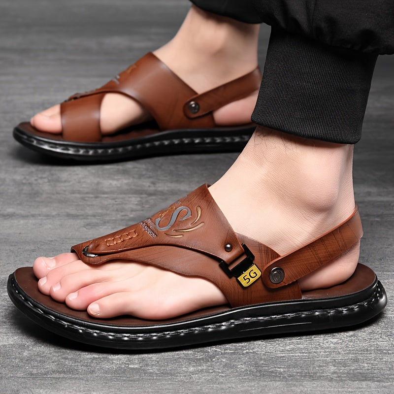 Men'S Comfortable Hiking Sandals, Sports Sandals, Beach Walking Sandals With Arch Support