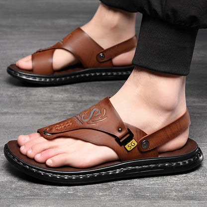 Men'S Comfortable Hiking Sandals, Sports Sandals, Beach Walking Sandals With Arch Support