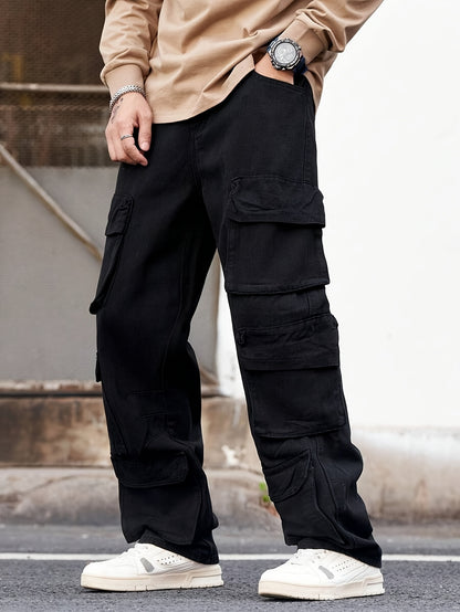 Men'S Cargo Pants Featuring Various Pockets - Made from a, Suitable for Casual Wear Throughout The Year