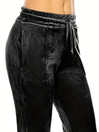 BCCSK Casual Velvet Jogger For Women/ Super Soft Warm Winter Leggings Yoga Pants/ Women'S Clothings