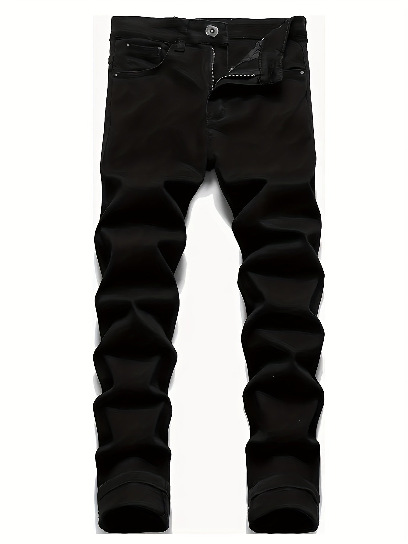 3 Pack Men'S Slim Fit Denim Jeans - Stretch Comfort, Trendy Streetwear Style, Fashion Casual Trousers