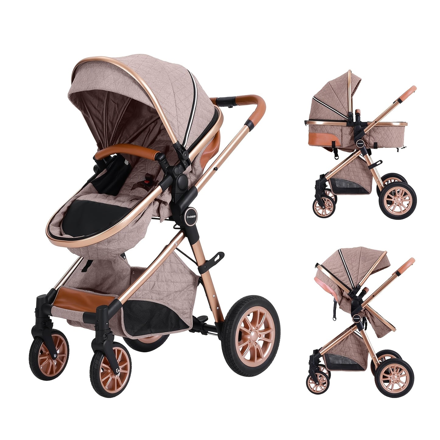 Baby Stroller - Foldable Reversible Adjustable Travel