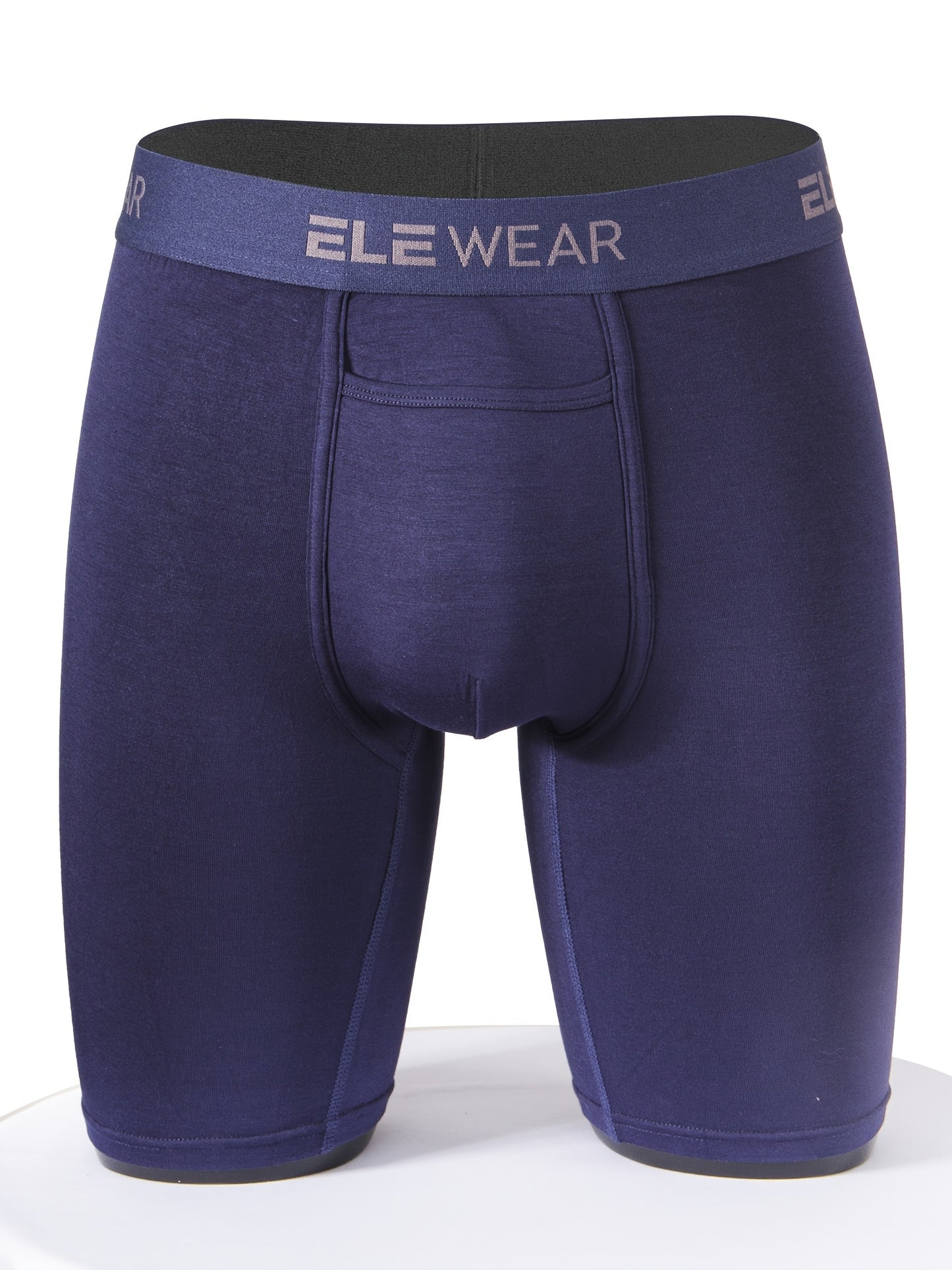 Men's Long Modal Underwear Top Opening Moisture Wicking Soft and Comfortable Extended Sports Underwear Boxer Brief