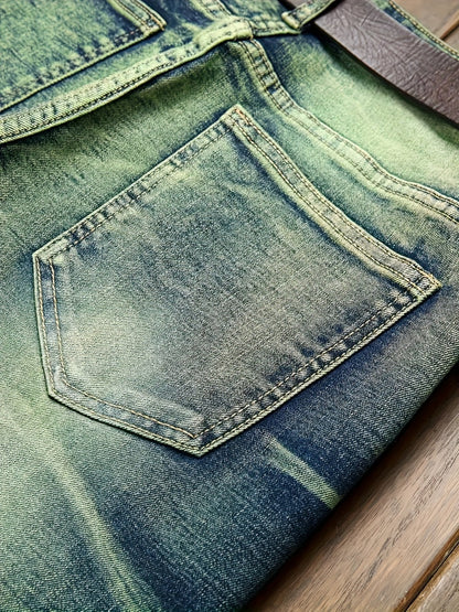Men's Slim Fit Jeans - Classic Wash Distressed Everyday 865893