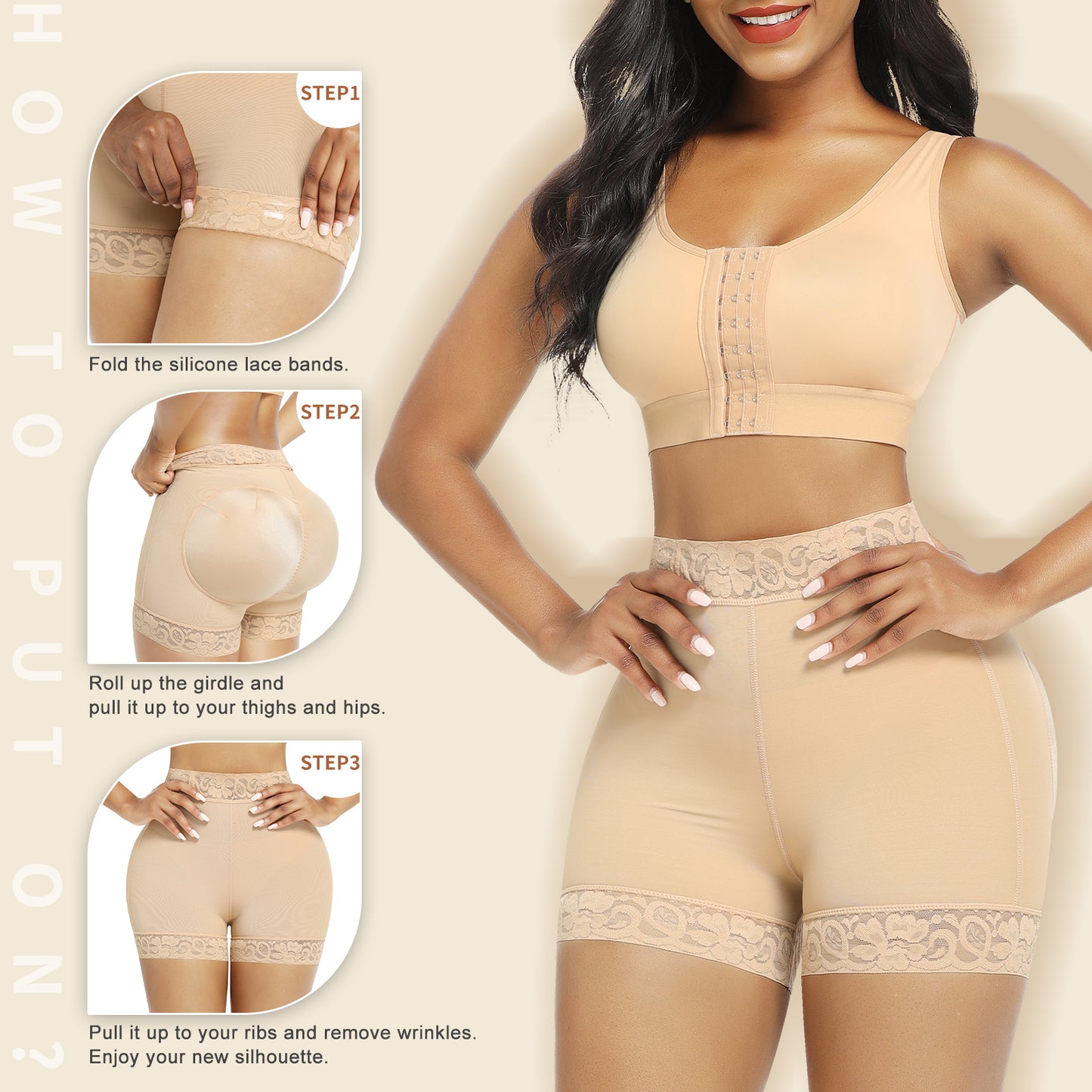 Butt Lifter Panties Hip Enhancer Shapewear Tummy Control Body Shaper Shorts