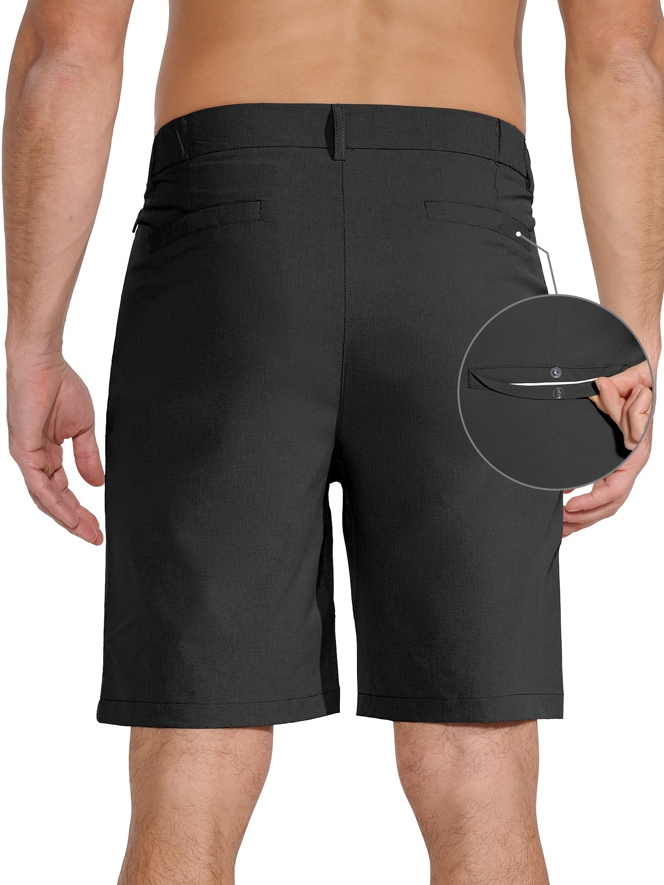 Men's Golf Shorts 9" Hiking Work Sports Casual Stretch Quick Dry High Quality Lightweight Work Shorts with 5 Pockets Quick Dry, Stretchy Comfort for Hiking & Leisur