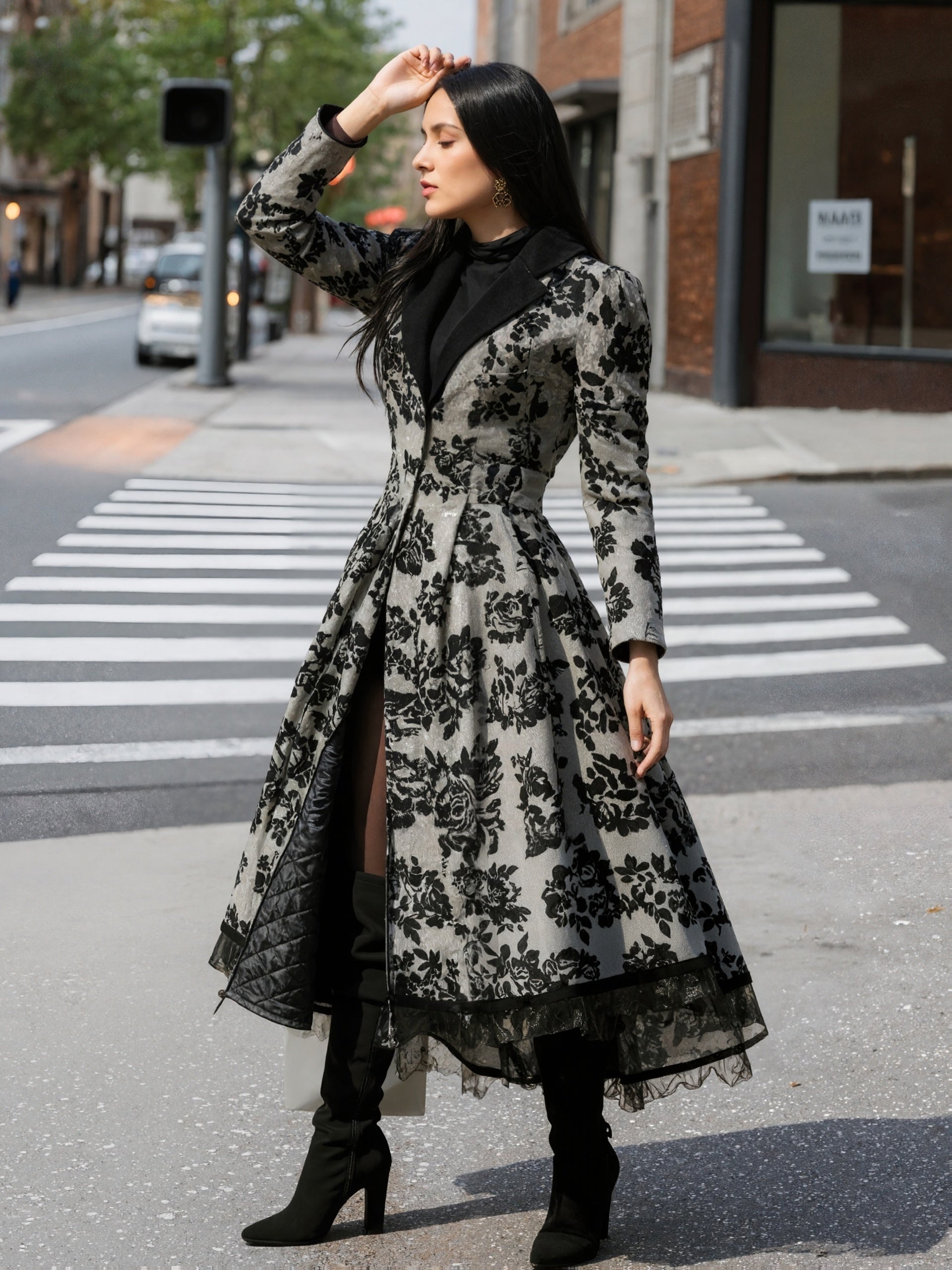 Women's Black Lace Jacket - product view 9