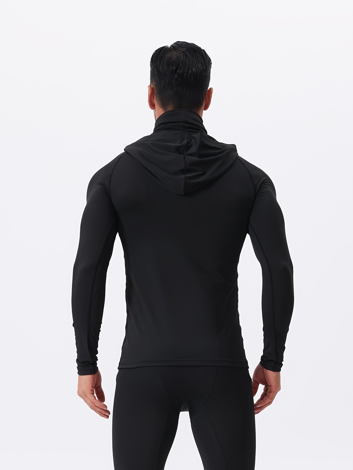 3pcs Men's UPF Hooded Sweatshirts with Mask - Quick-Dry Breathable Outdoor Hoodies Suitable for Working,, Fishing, Sun Gear