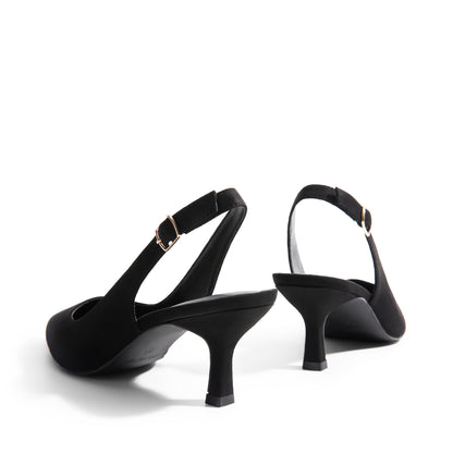 Women's Closed Toe Wedding Low Heel Slingback Kitten Heels Adjustable Strap Pointed Toe Pumps High Heeled Prom Dress Shoes Low Kitten Heels Women's Slingback Dressy Pumps Pointed Closed Toe Ankle Strap Elegant Wedding Pumps Formal Comfortable Shoes