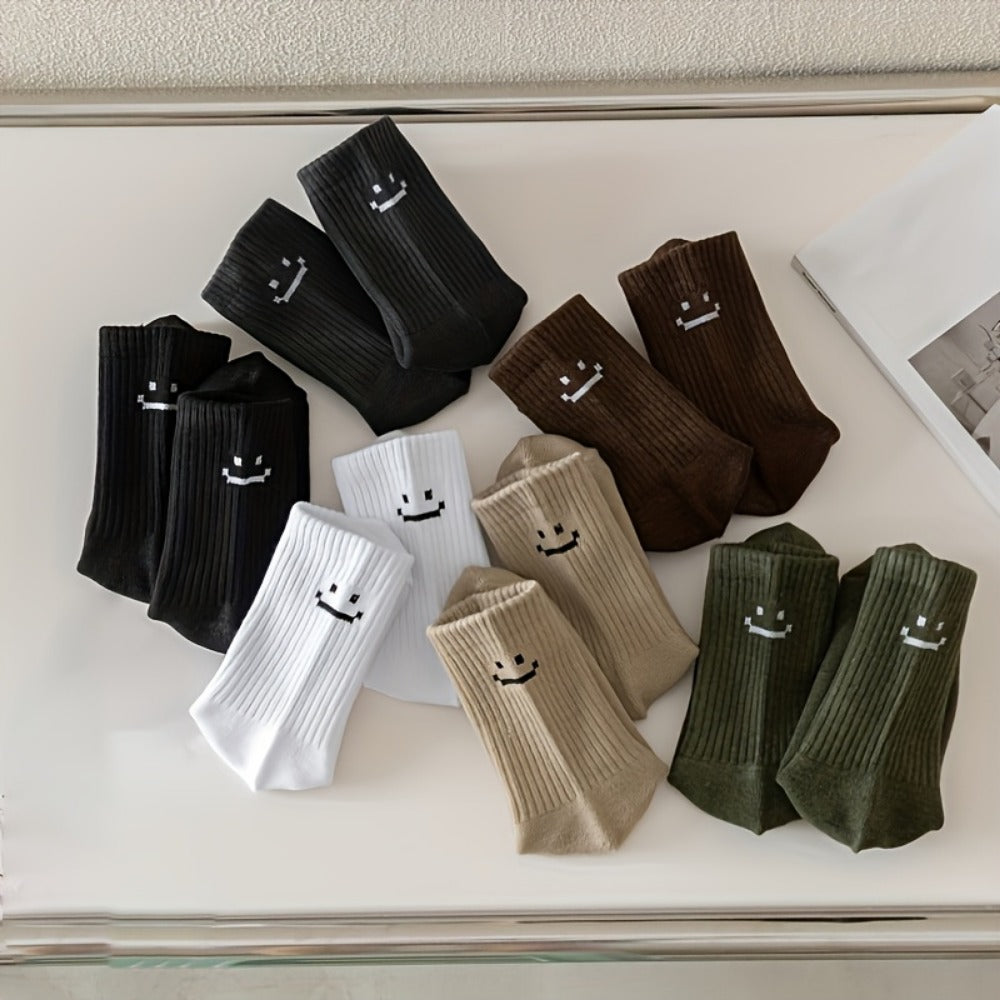 Men's Cute Print Crew Socks - 6-Pair Pack