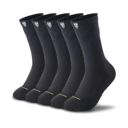 Men's Athletic Compression Socks - 5-Pair Pack