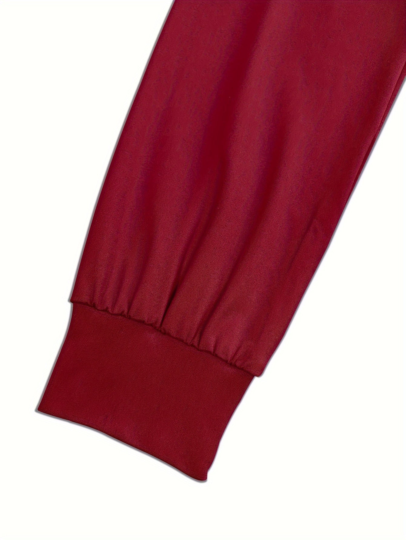 Spring&Summer Women'S Tops Elegant Long Sleeve Wine Blouse - Slim Fit, Cross V-Neck, Balloon Sleeves, Christmas Wear In Burgundy