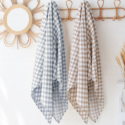 Swaddle Blanket - Muslin Soft Ultra Checkered