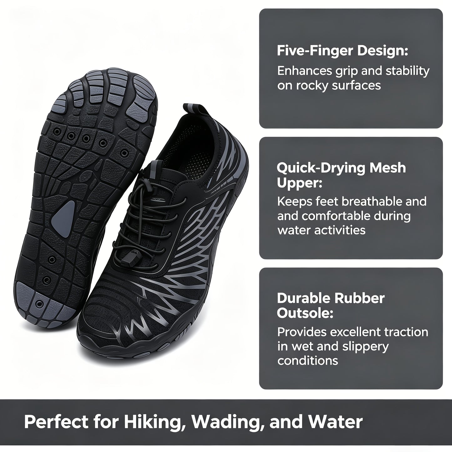 Women's Barefoot Shoes Women's Hiking Shoes Sports Outdoor Shoes Barefoot Hiking Shoes Breathable Light And Fashionable Bailan Beach Seaside
