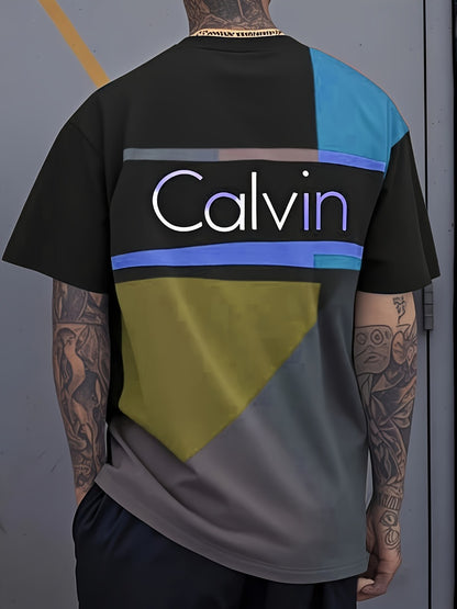 Men's Graphic Print T-Shirt - Crew Neck Short Sleeve 329893