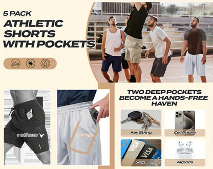Men's Swim Shorts - Quick-Dry 5