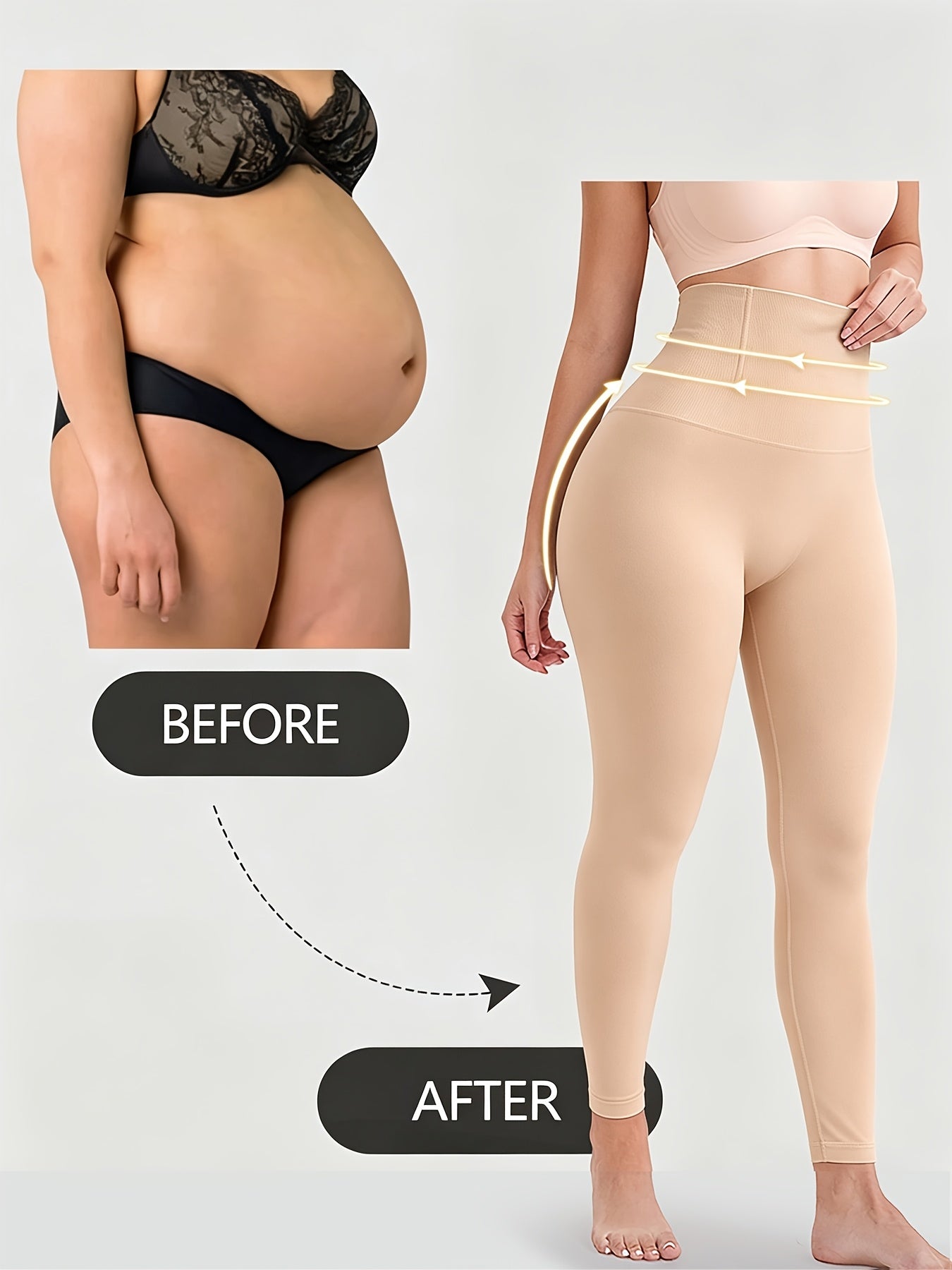 Plain Butt Lifting Comfy Stretchy Shaping Capri Pants, High Waist Tummy Control for yoga Pants, Capri Length Workout Leggings - For Women - Suitable For Yoga, Fitness & Everyday Wear - Perfect Gift For Women