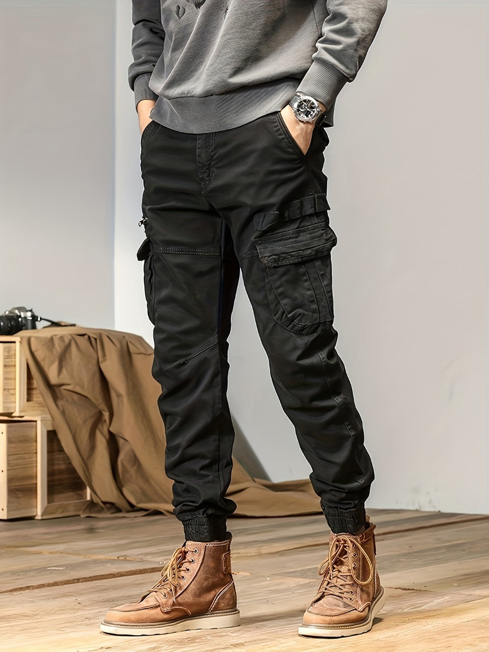 Men's Cargo Pants - Multi Pocket Travel Style