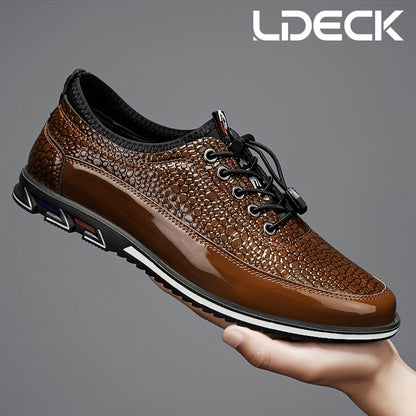 Large Men's New High Top Business Formal High Top Casual Office Professional Suit Set with Lace Up Trendy Men's Shoes
