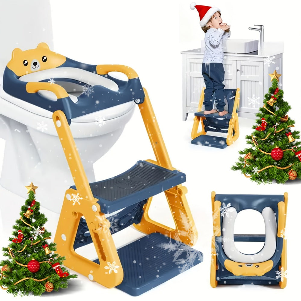 Potty Training Seat - Adjustable 2-In-1 Toilet Step