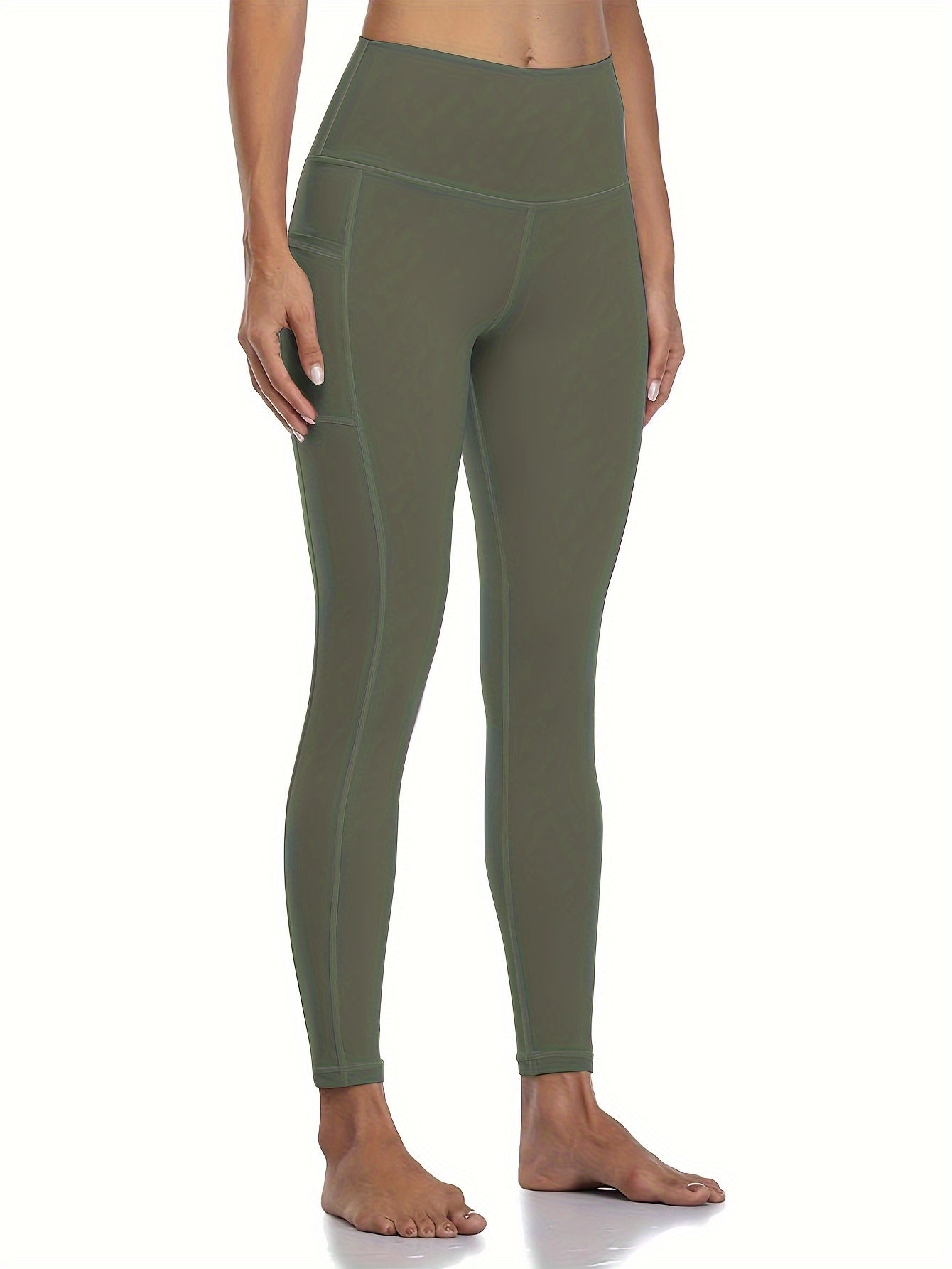 2026 5-Pack Plus Size Sports Leggings For Women, High-Waisted Cropped Yoga Pants With Pockets, Fitness Running Compression Tights, Game Day Fan Gear for Football and All Fans