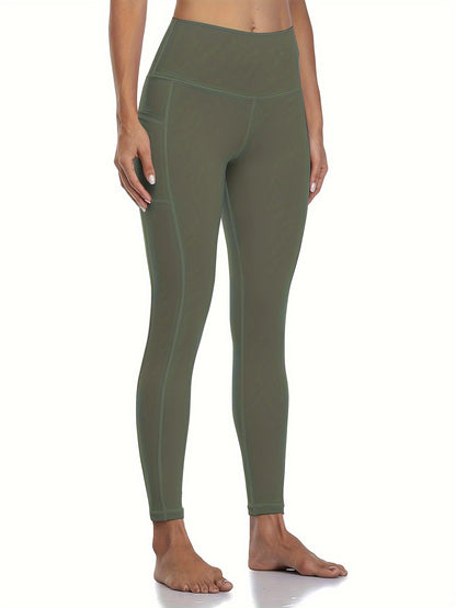 2026 5-Pack Plus Size Sports Leggings For Women, High-Waisted Cropped Yoga Pants With Pockets, Fitness Running Compression Tights, Game Day Fan Gear for Football and All Fans