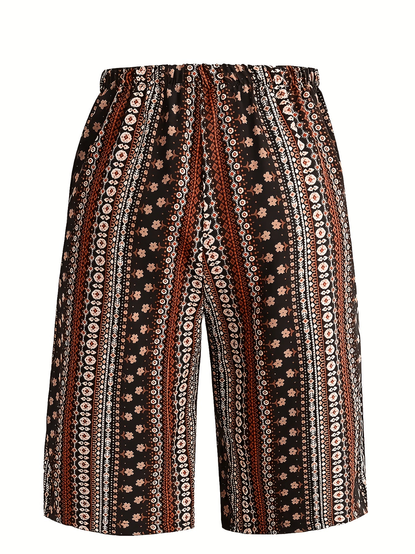 2pcs Women'S Casual Shorts Set - Black & White Abstract Print, Drawstring Waist, Lightweight, Perfect for Beach & Summer Outings, Summer Casual Wear|Abstract Print Shorts|Lightweight Shorts