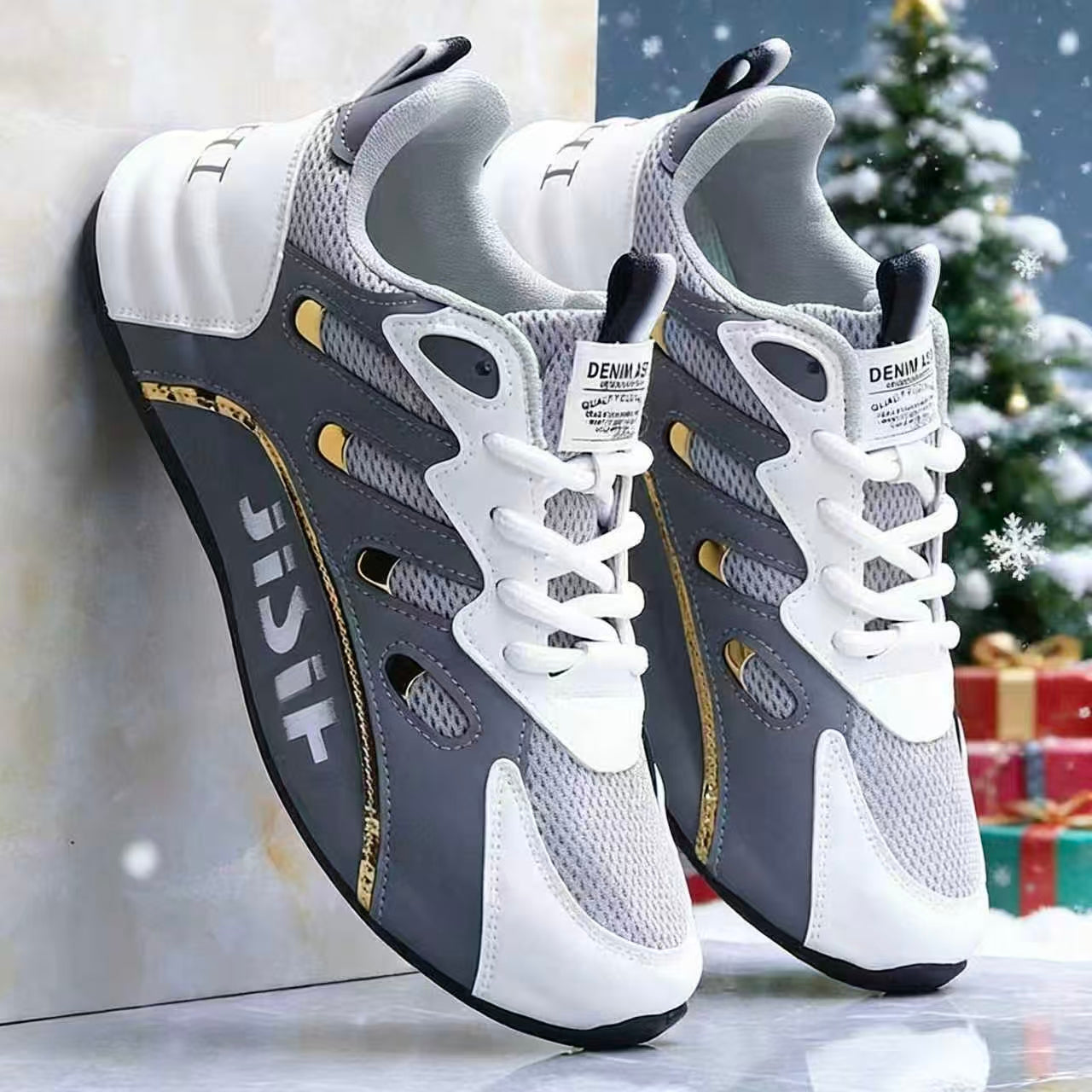 Sneakers, Zapatos Para Hombres Spring New Fitness Training Shoes, Low Cut Lace Up, Couple Style Red Design Walking Shoes, Soft and Skin Friendly, Providing Good Comfort, Breathable and Comfortable, Suitable for Both Sports and Leisure