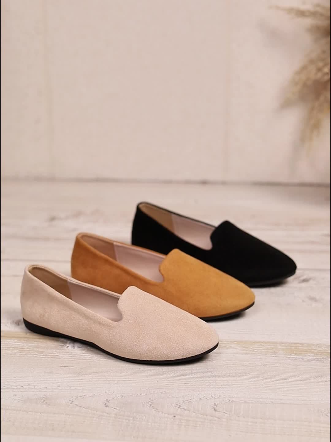 Lightweight Women's Elegant Mary Jane Flat Shoes | Comfortable TPR Sole Slip-on - Suitable for All Four Seasons, Women Shoes