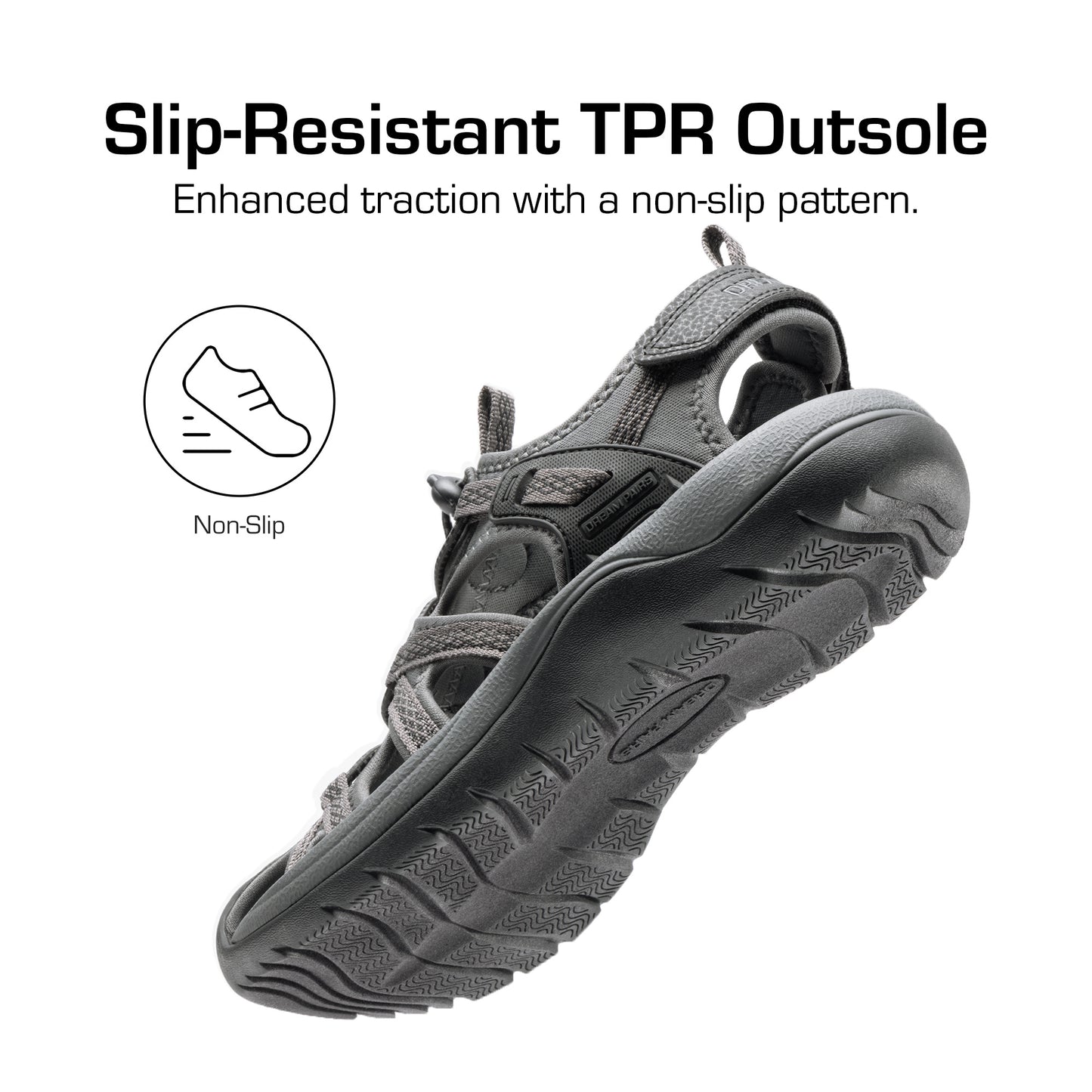 Women's Hiking Sandals Adventurous Summer Sports Shoes Outdoor Quick-Dry Comfortable Protective Toe Cap Supportive & Slip-Resistant Adjustable Fit Sandals Women Ladies
