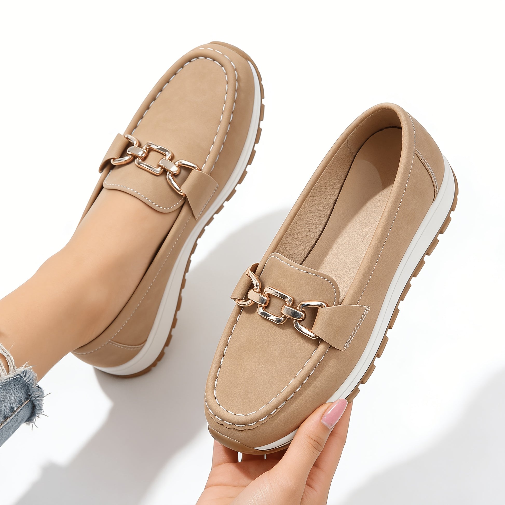 Women's Khaki Shoes - product view 1