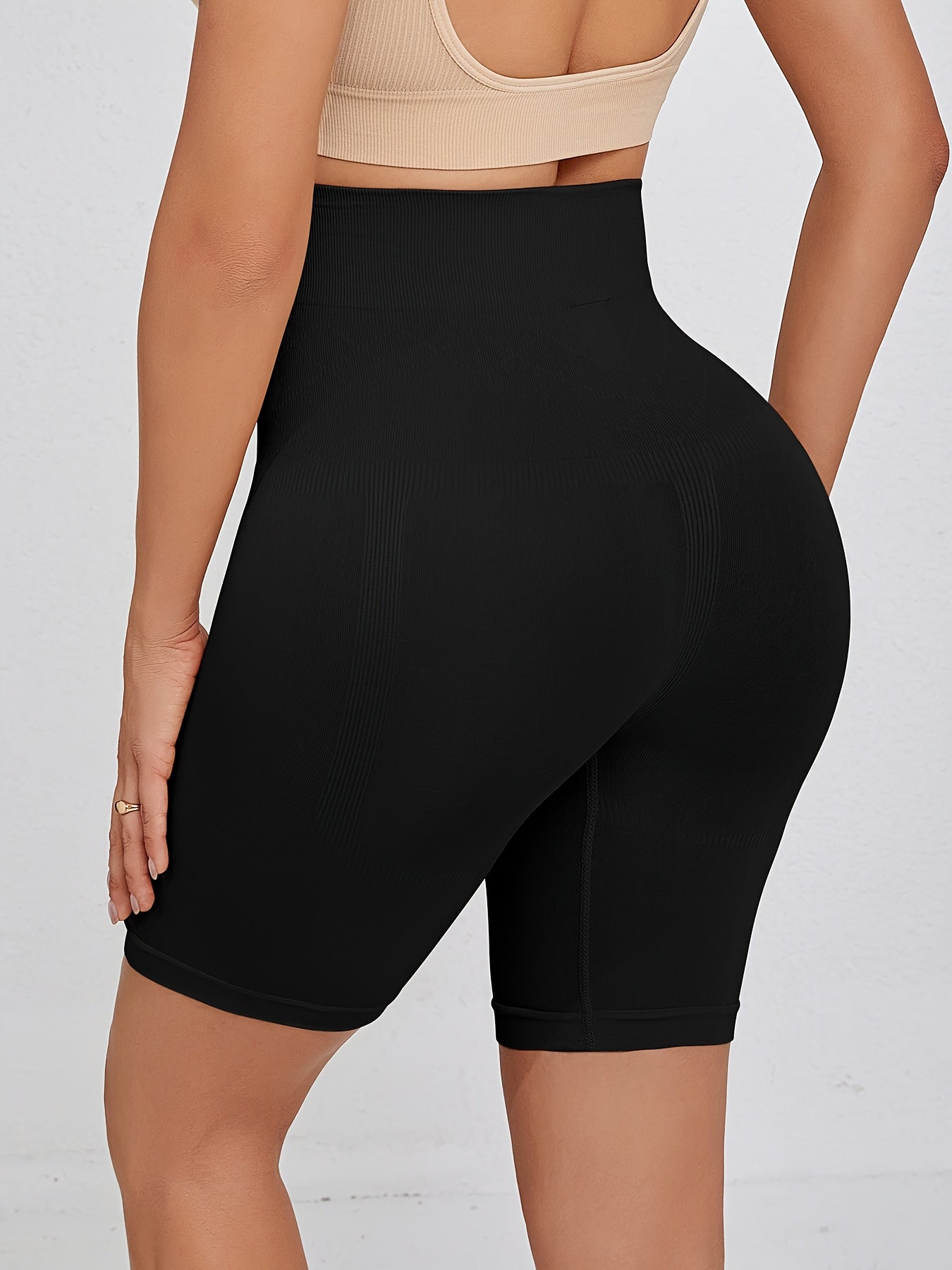 2-Pack High-Waisted Tummy Control Shaping Hip-Lifting Briefs Seamless Boxer Briefs Women'S Traceless Safety Pants Anti-Exposure Leg Pants