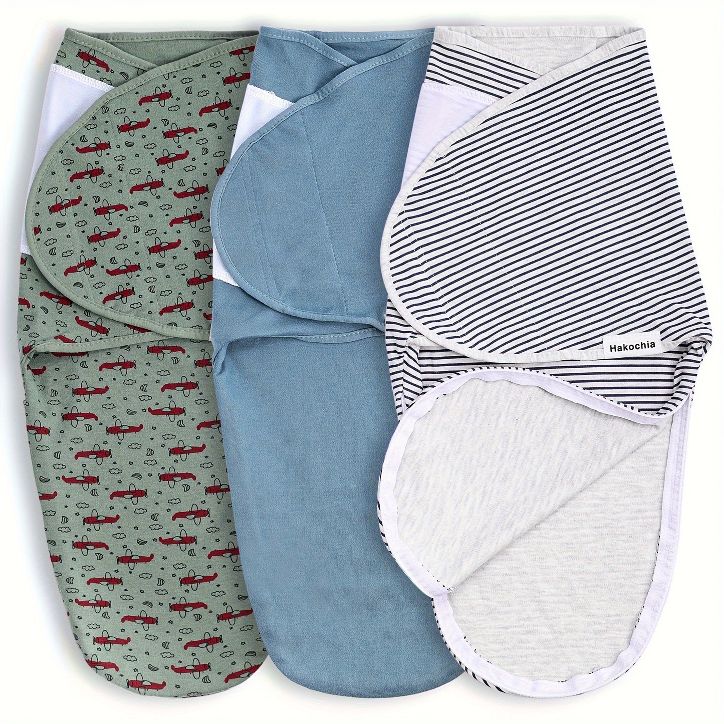Set of 3 Baby Swaddle Blankets Featuring Zippers for Convenient Diaper Changes, Designed for Baby Boys, Perfect As a Gift for All Seasons