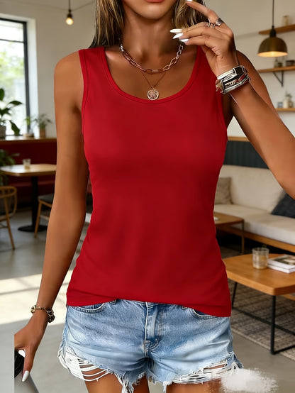 Women'S Vest 6pcs Set High Elastic Seamless Round Neck Shirt Summer Basic Style