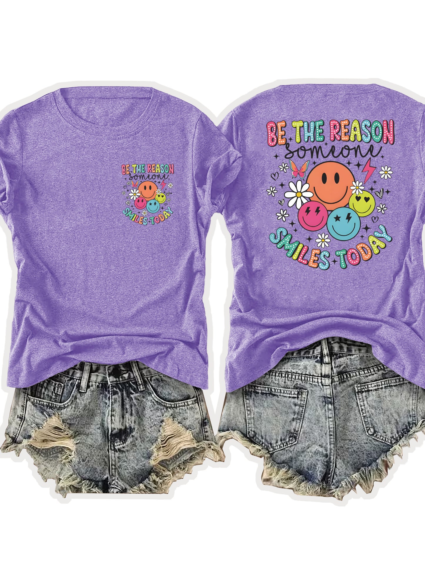 Women'S Casual Sports T-Shirt | Fun smiling Face Design, Lightweight & Breathable Fabric, Perfect For Beach And Park Outings - A Versatile And Trendy Addition To Your Wardrobe For Endless Joyful Adventures