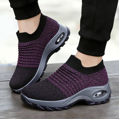 2026 New Spring And Summer Mesh Breathable, Lightweight And Comfortable Casual Shoe Covers, Women's Thick Sole Versatile One Foot Shoes, Fashionable Anti Slip Running Shoes, Board Shoes for Women, Women Shoes