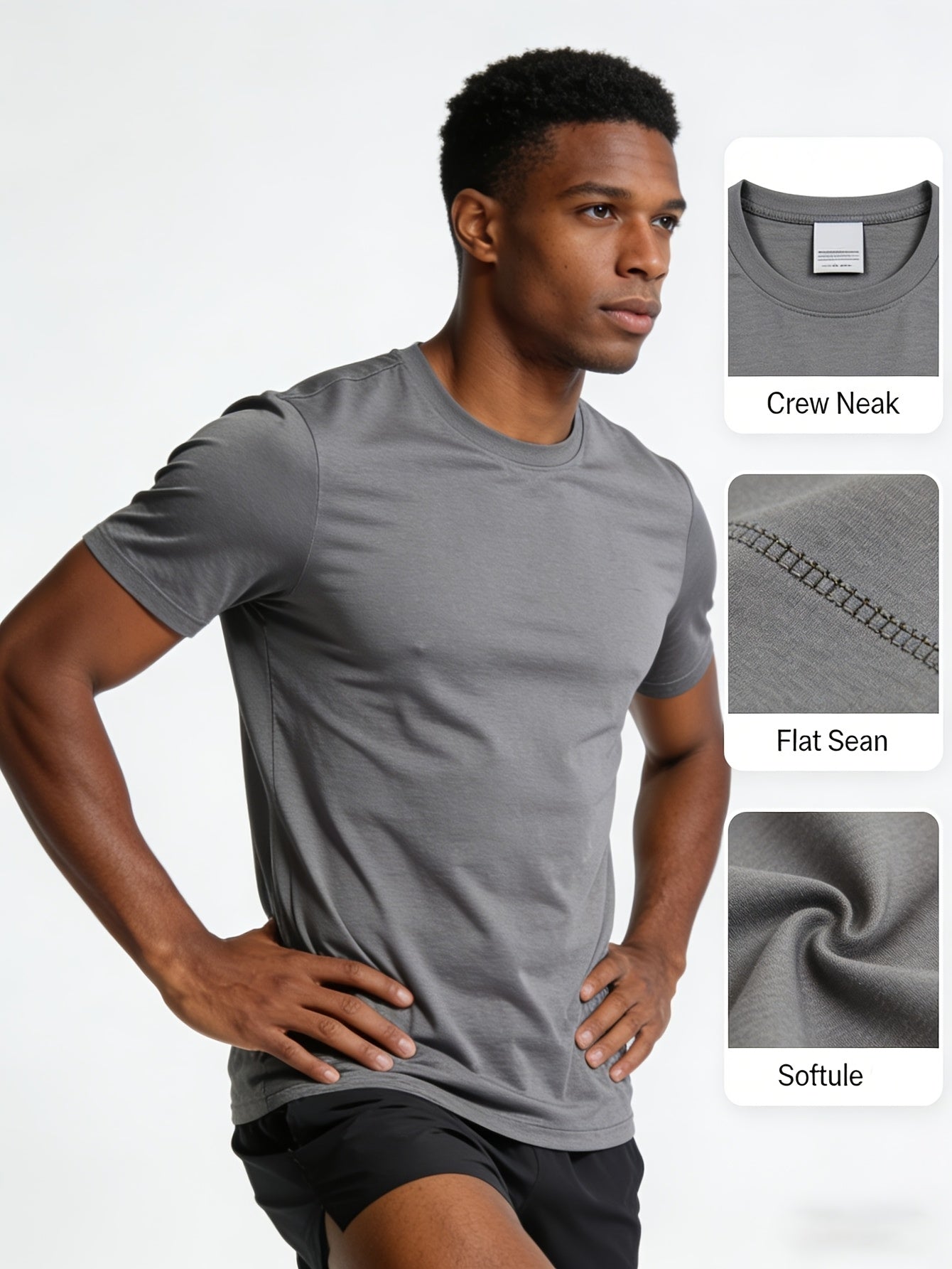 Men'S 8 Pack Workout Shirts Quick-Drying Breathable Cooling Mesh Athletic T-Shirts, Moisture Wicking Short Sleeve Gym Running Tops, Mens Clothes Value Set, Butfits For Men, Practical Gifts For Boyfriend Camiseta Para Hombre