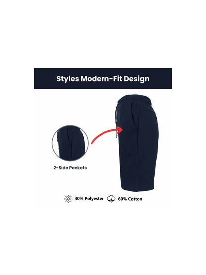 Men's Casual Shorts - Drawstring Waist With Pockets
