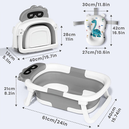 Baby Bathtub - Foldable Non-Slip Travel Soft